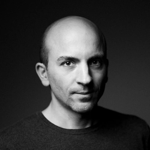 Black-and-white portrait photo of Antoine Martel