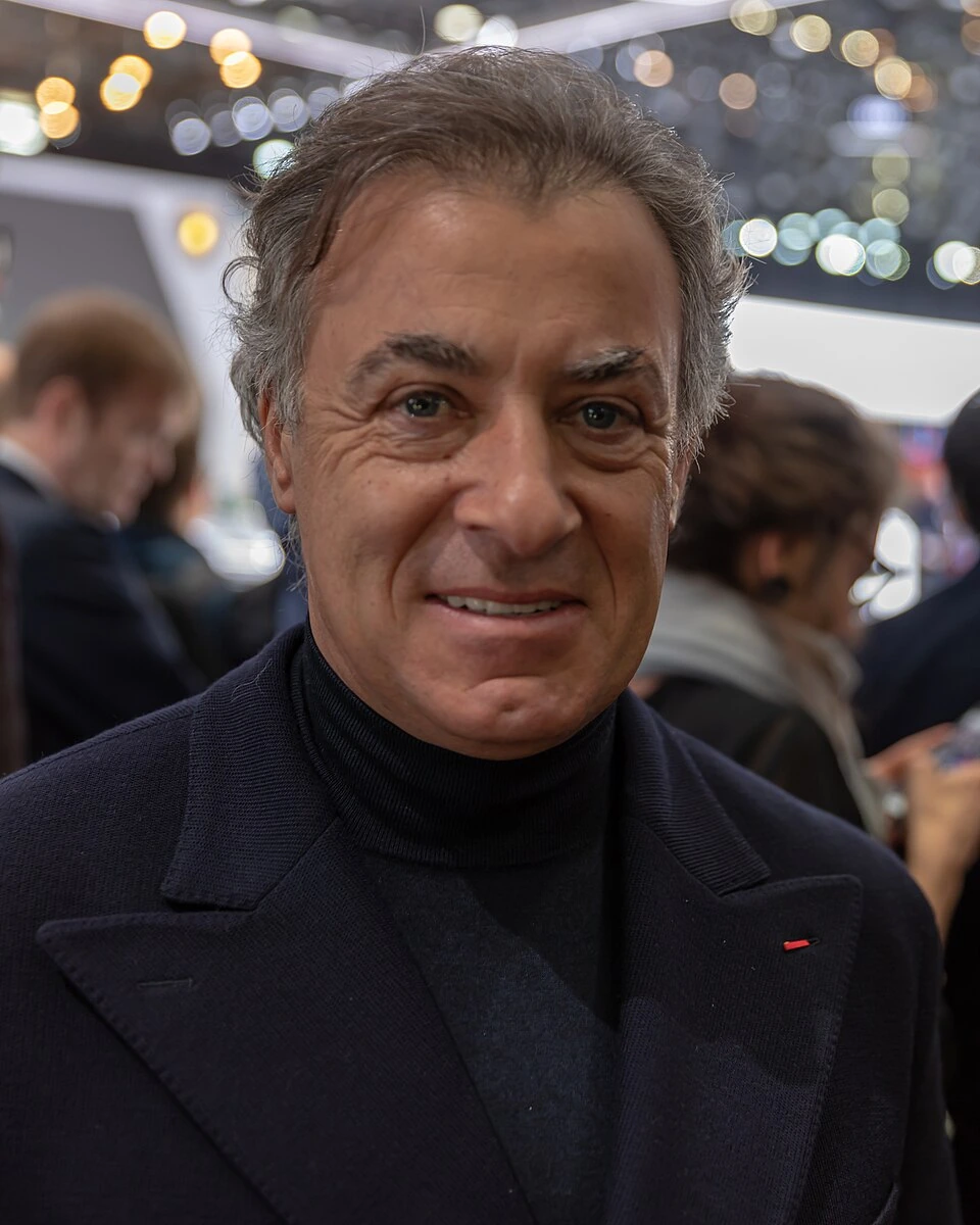 Jean Alesi at an event, close-up portrait